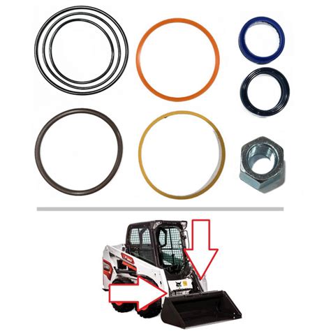 bobcat skid steer tilt cylinder seal|bobcat grapple cylinder seal kit.